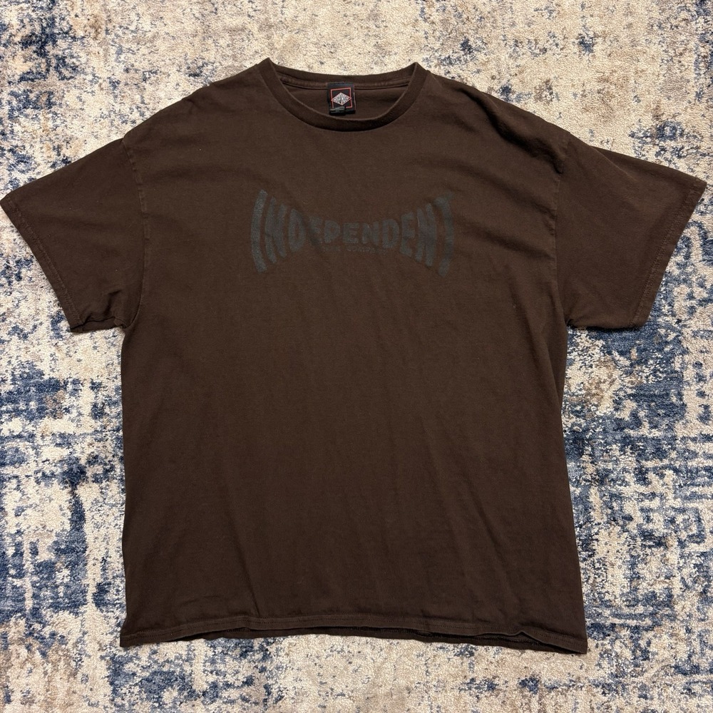 Vintage Y2K Independent Truck T-Shirt Spell Out Logo Tee Skateboard Size X-Large